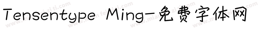 Tensentype Ming字体转换